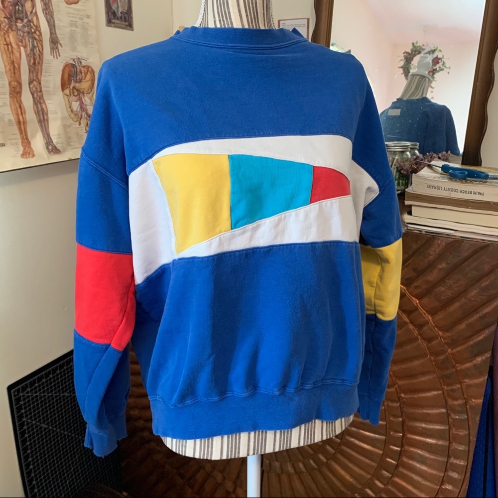 90s Vintage GANT Colorblock Men’s Retro Sweatshirt